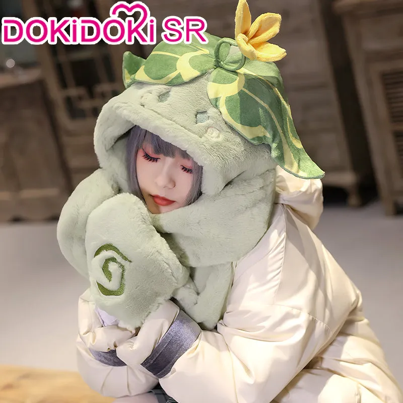 【 In Stock】DokiDoki-SR Game Genshin Impact Cosplay Tighnari Hat Winter Casual Wear Hat Furry Hat Cute