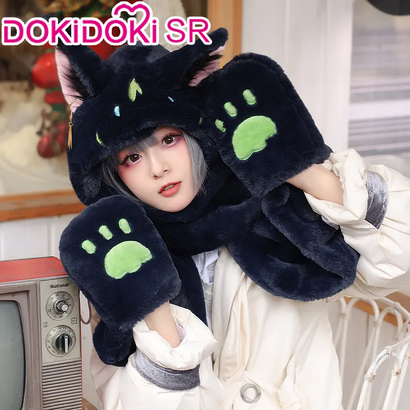 【 In Stock】DokiDoki-SR Game Genshin Impact Cosplay Tighnari Hat Winter Casual Wear Hat Furry Hat Cute