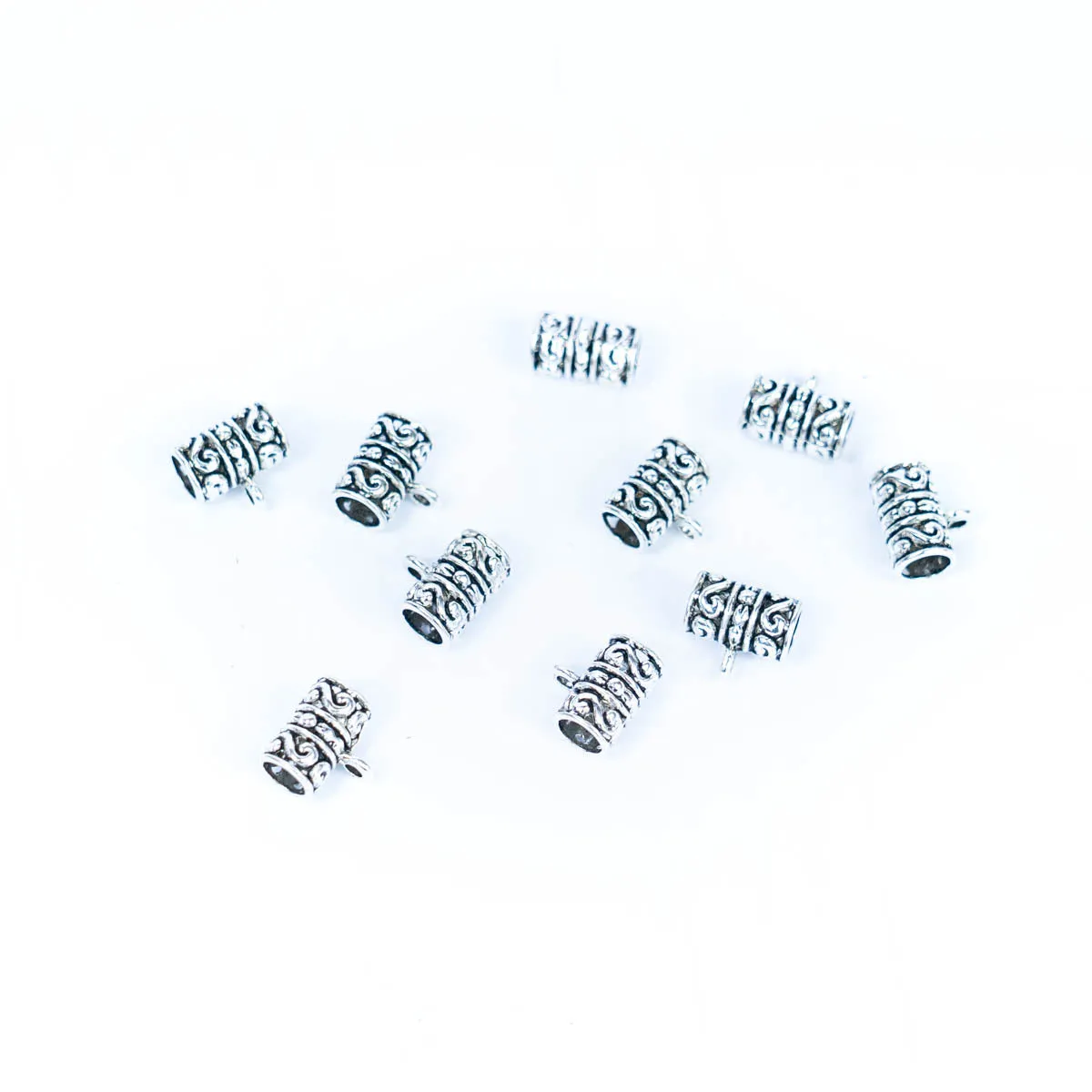 10PCS For about 5mm leather antique silver Bail for Jewelry supply Findings -D-5-5-270