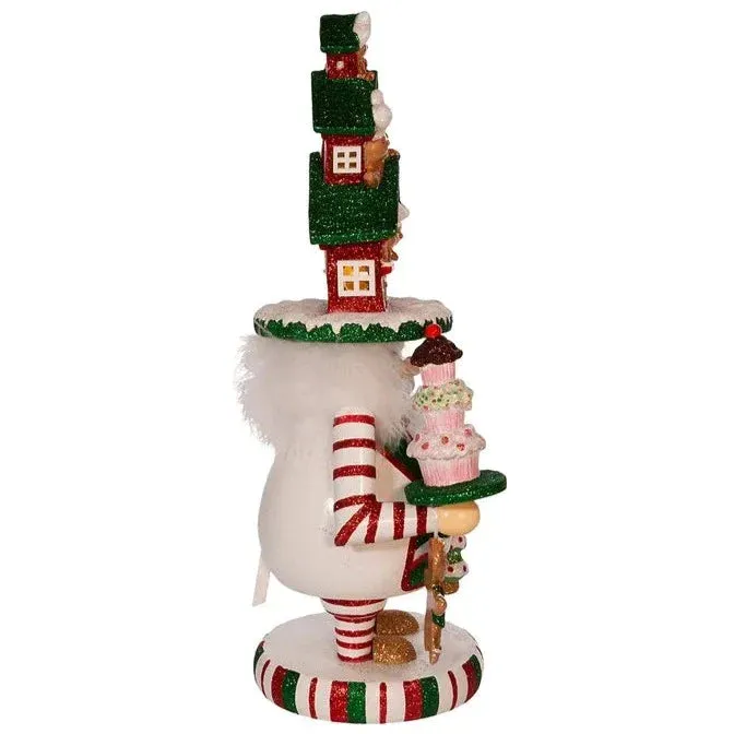 15" Hollywood Nutcrackers™ LED Gingerbread House Hat Nutcracker