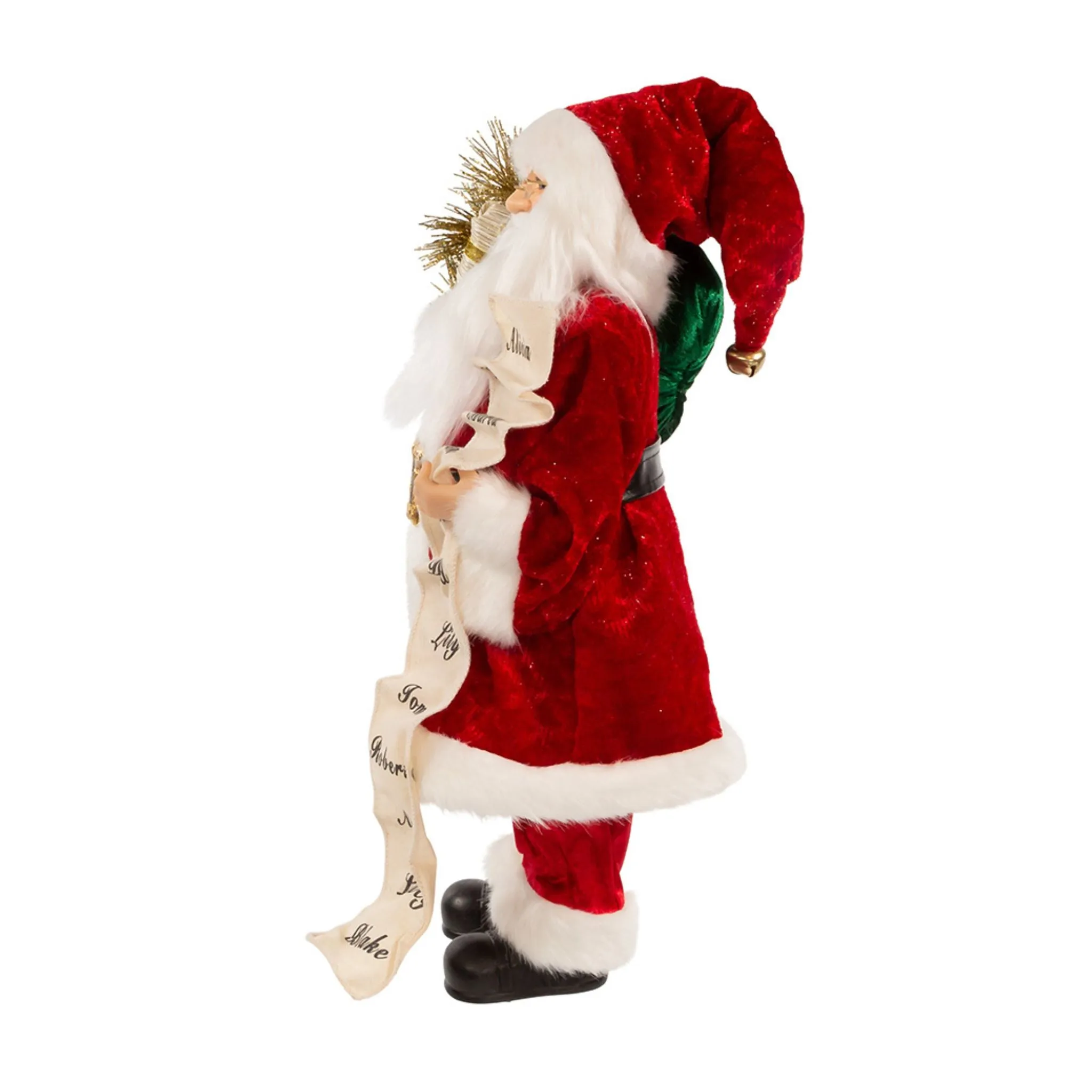 17.25" Kringles Traditional Santa With List