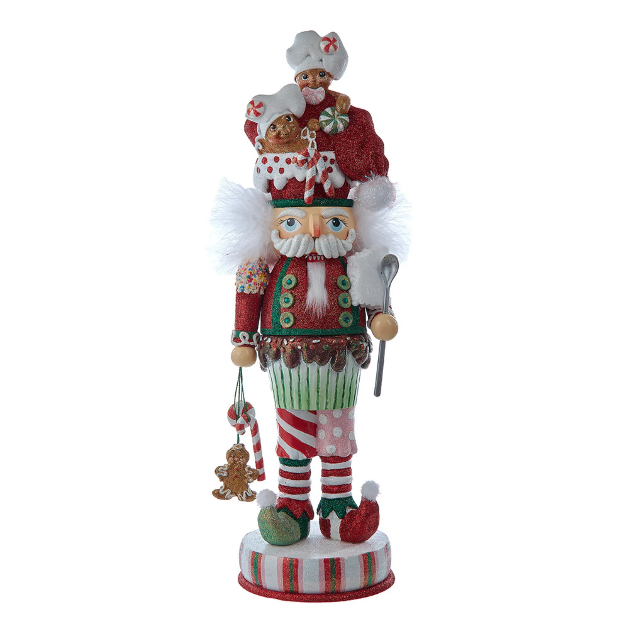 18" Hollywood Nutcrackers™ Gingerbread Soldier With Cupcake Body Nutcracker