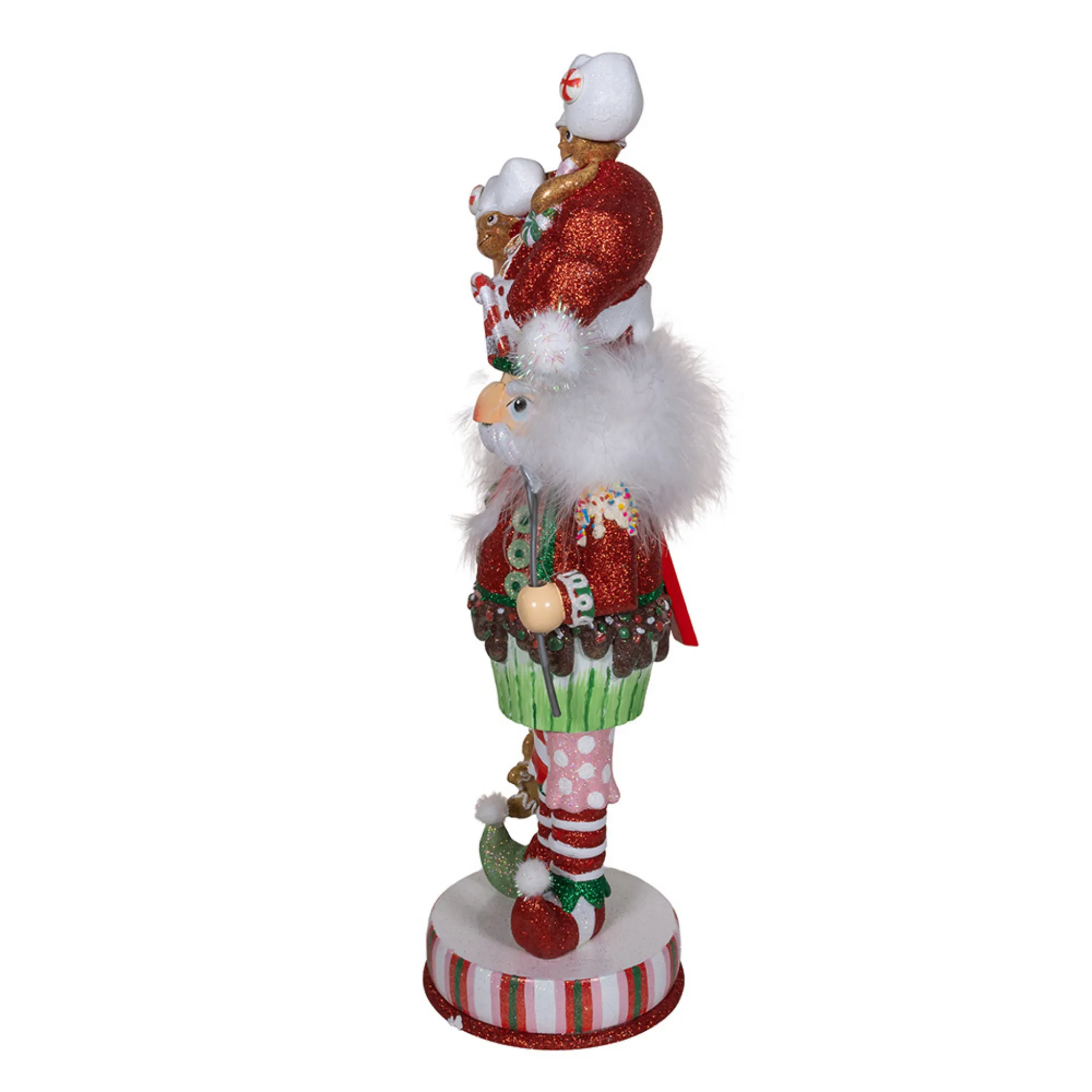 18" Hollywood Nutcrackers™ Gingerbread Soldier With Cupcake Body Nutcracker