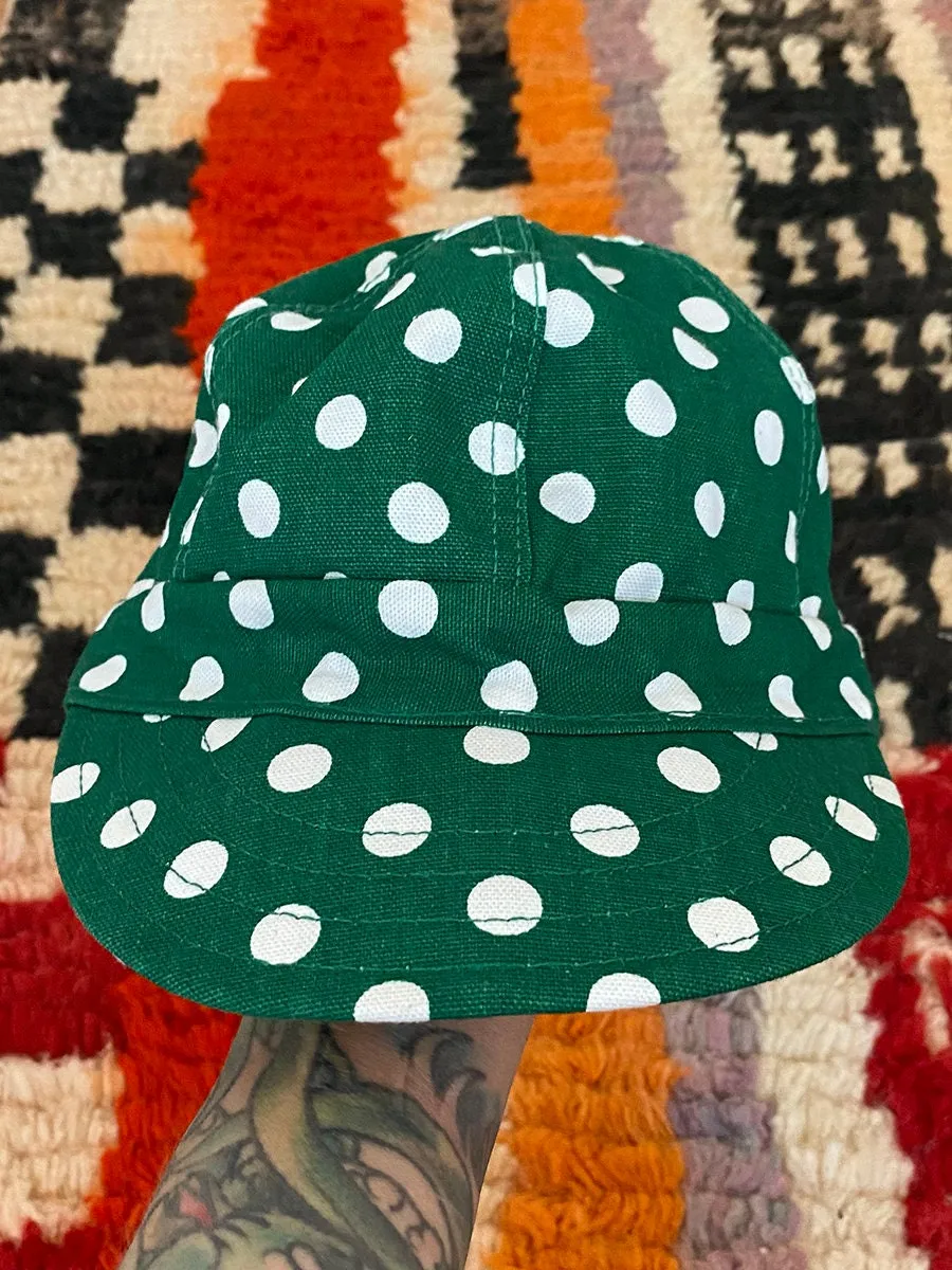 1970's Kromer Green Polka Dot Hat