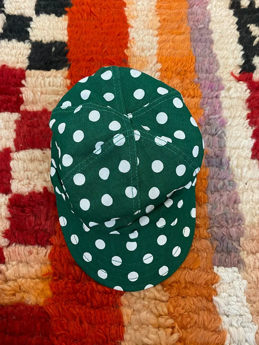 1970's Kromer Green Polka Dot Hat