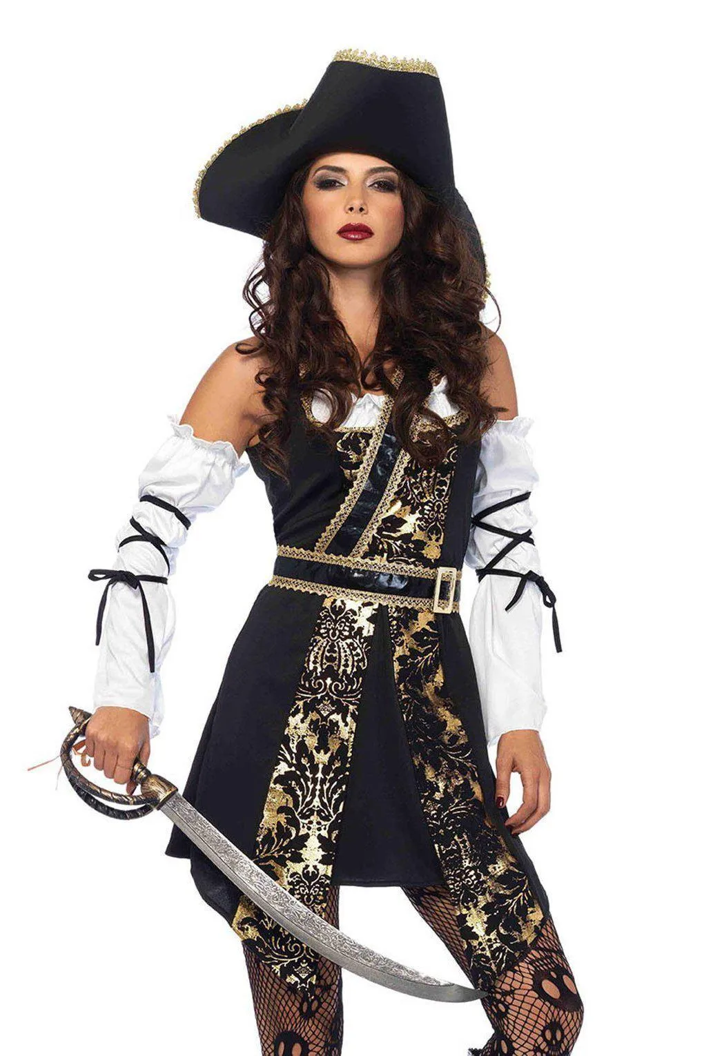 4 Piece Black Sea Buccaneer Costume