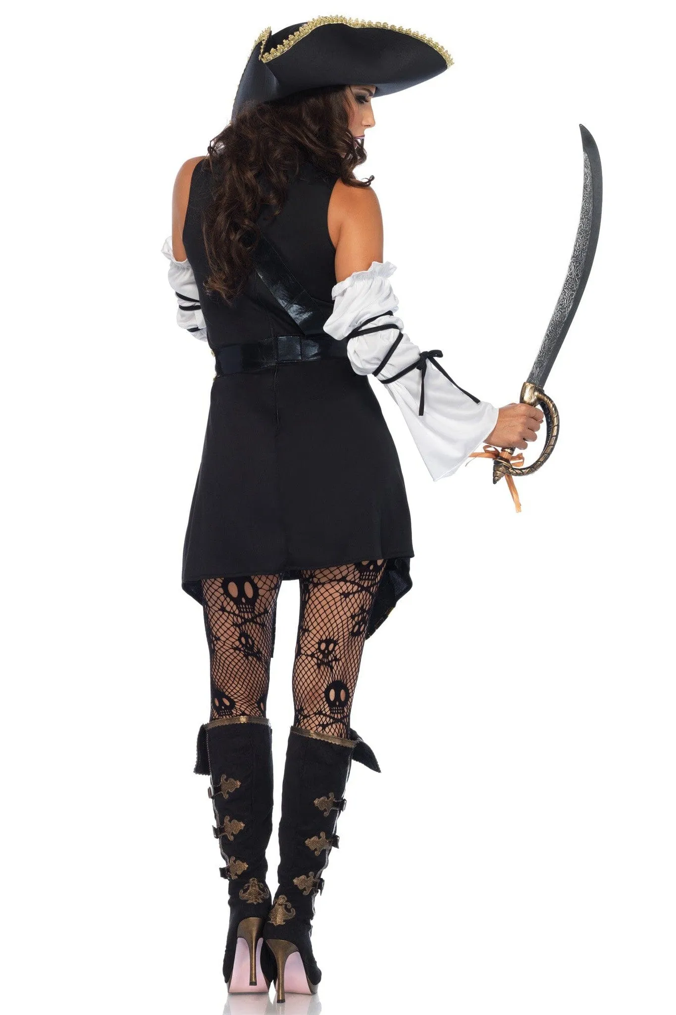 4 Piece Black Sea Buccaneer Costume