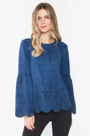 Aletta Suede Top