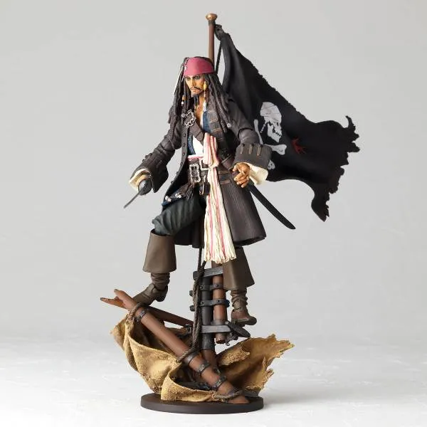 Amazing Yamaguchi Revoltech Pirates of the Caribbean Jack Sparrow Action Figure