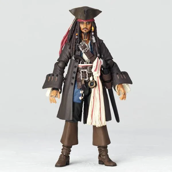 Amazing Yamaguchi Revoltech Pirates of the Caribbean Jack Sparrow Action Figure