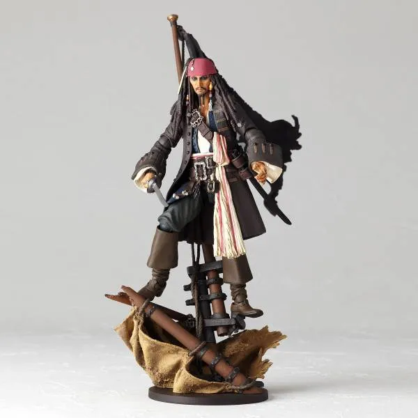 Amazing Yamaguchi Revoltech Pirates of the Caribbean Jack Sparrow Action Figure