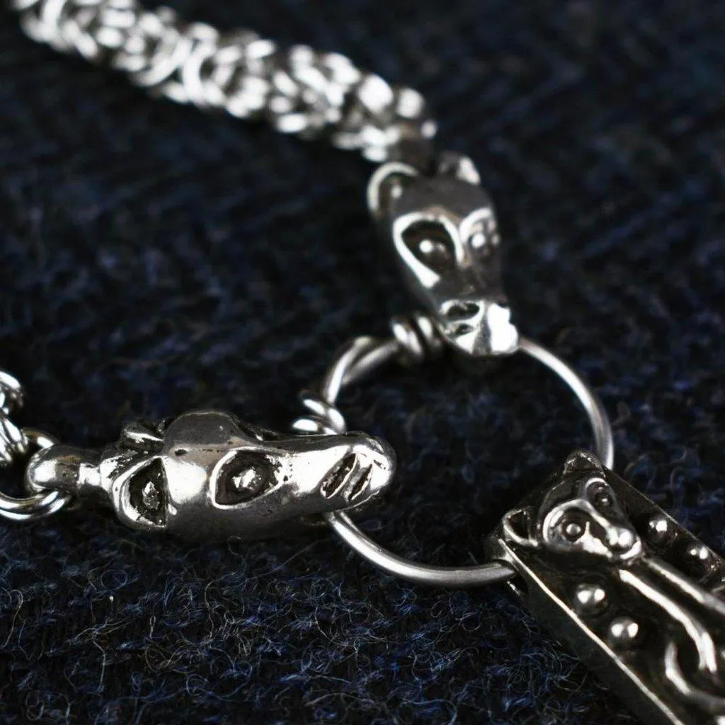 Asgard Faroese Hammer Pendant on Dragon Chain