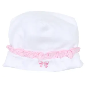 Baby Bows Emb Ruffle Hat