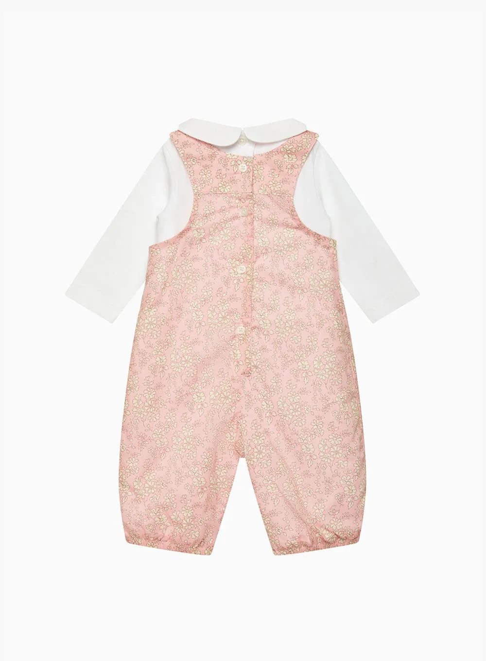 Baby Capel Bunny Smocked Dungarees