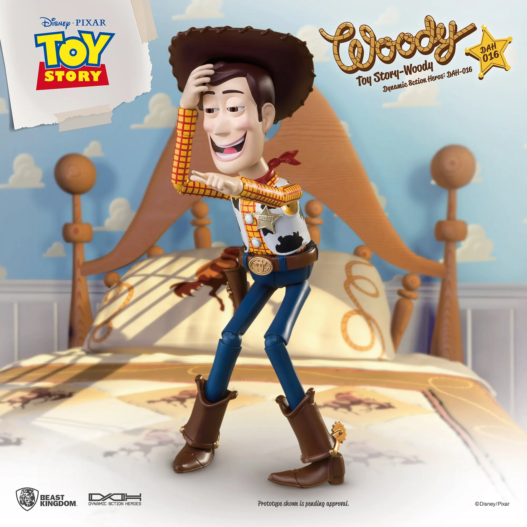 Beast Kingdom DAH-016 Disney PIXAR Toy Story Woody(RE) 1:9 Scale Dynamic 8ction Heroes Action Figure