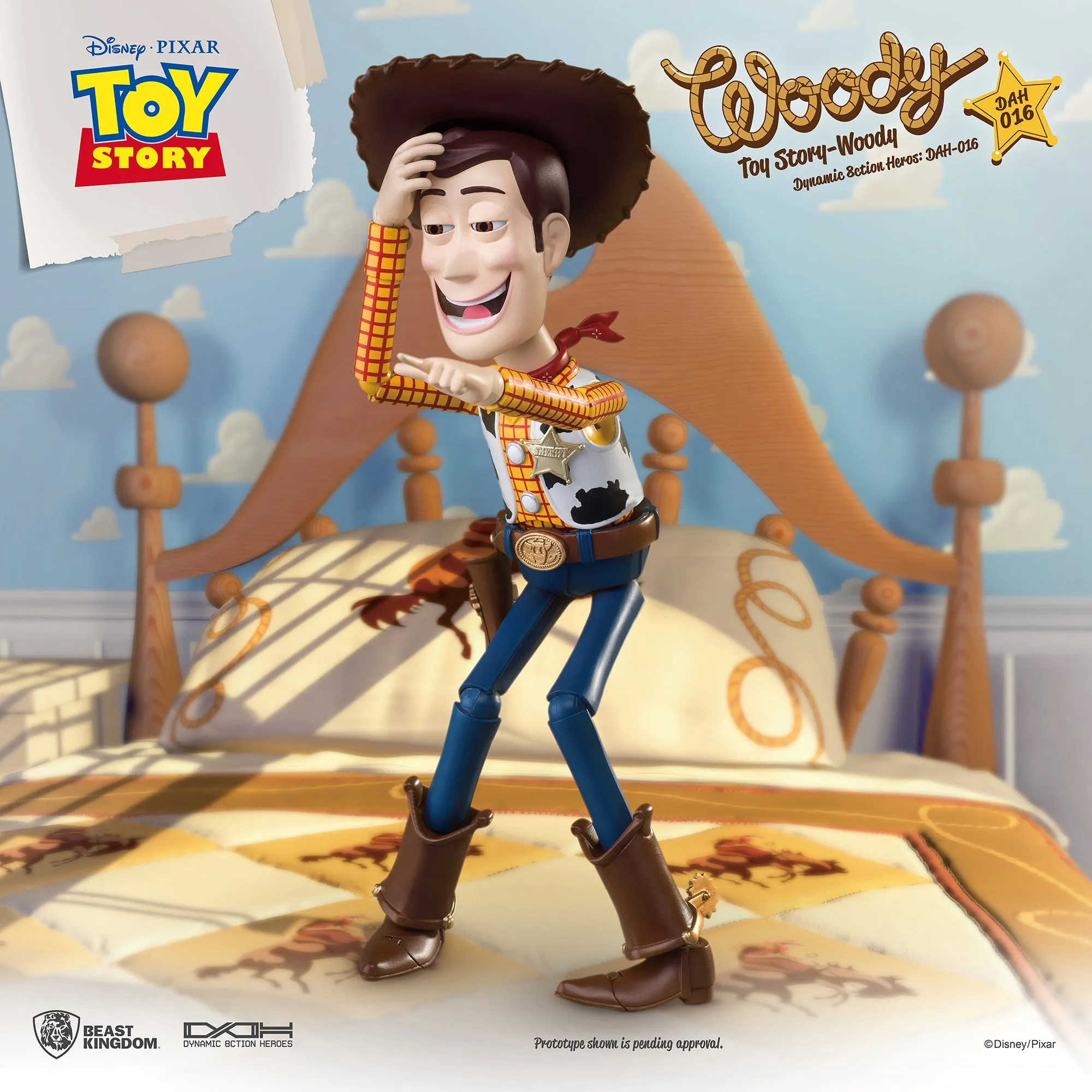 Beast Kingdom DAH-016 Disney PIXAR Toy Story Woody(RE) 1:9 Scale Dynamic 8ction Heroes Action Figure