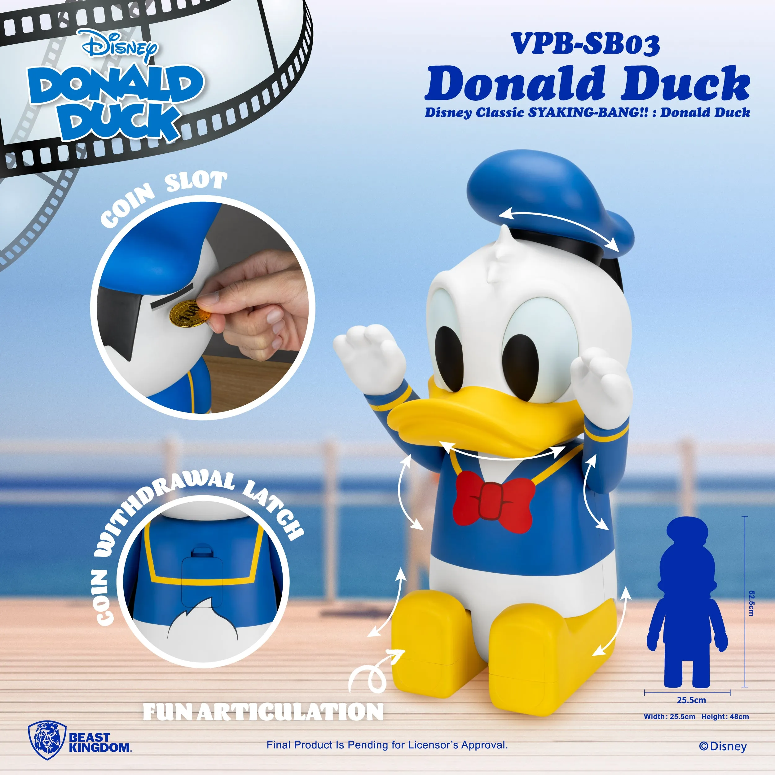 Beast Kingdom VPB-SB03 Disney Classic SYAKING-BANG!!  Donald Duck