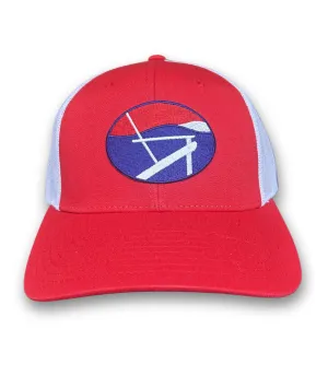 Bell Tower Hat - White & Red