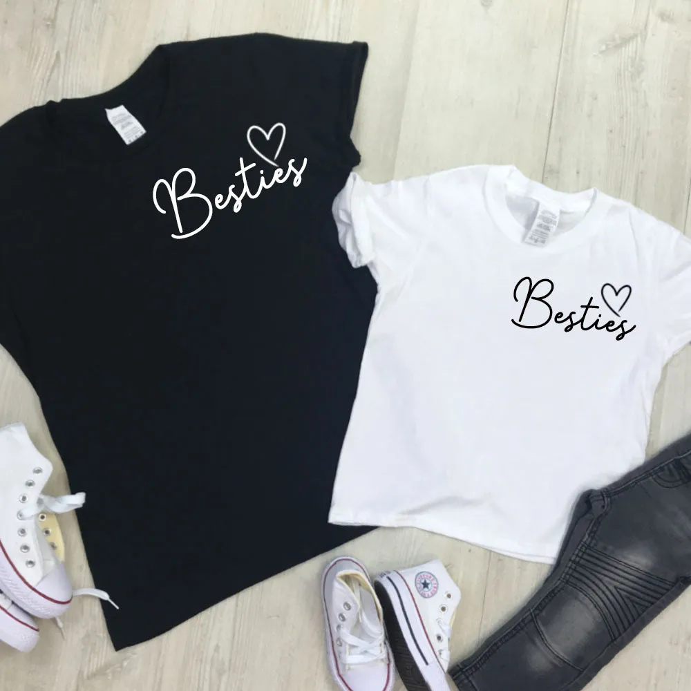 Besties Mini Logo Mum & Kid Matching Tees (MRK X)