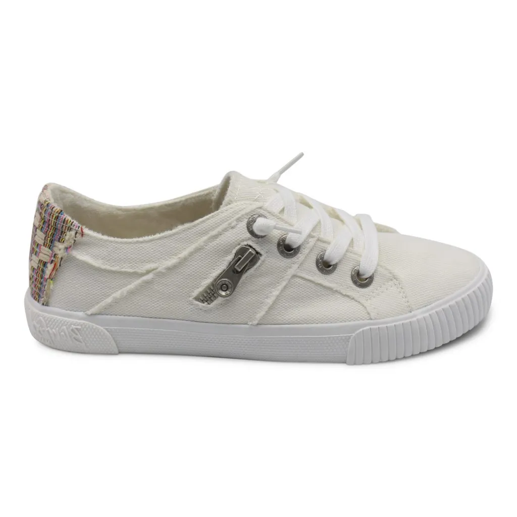 Blowfish White Smoked Canvas Fruit Sneaker