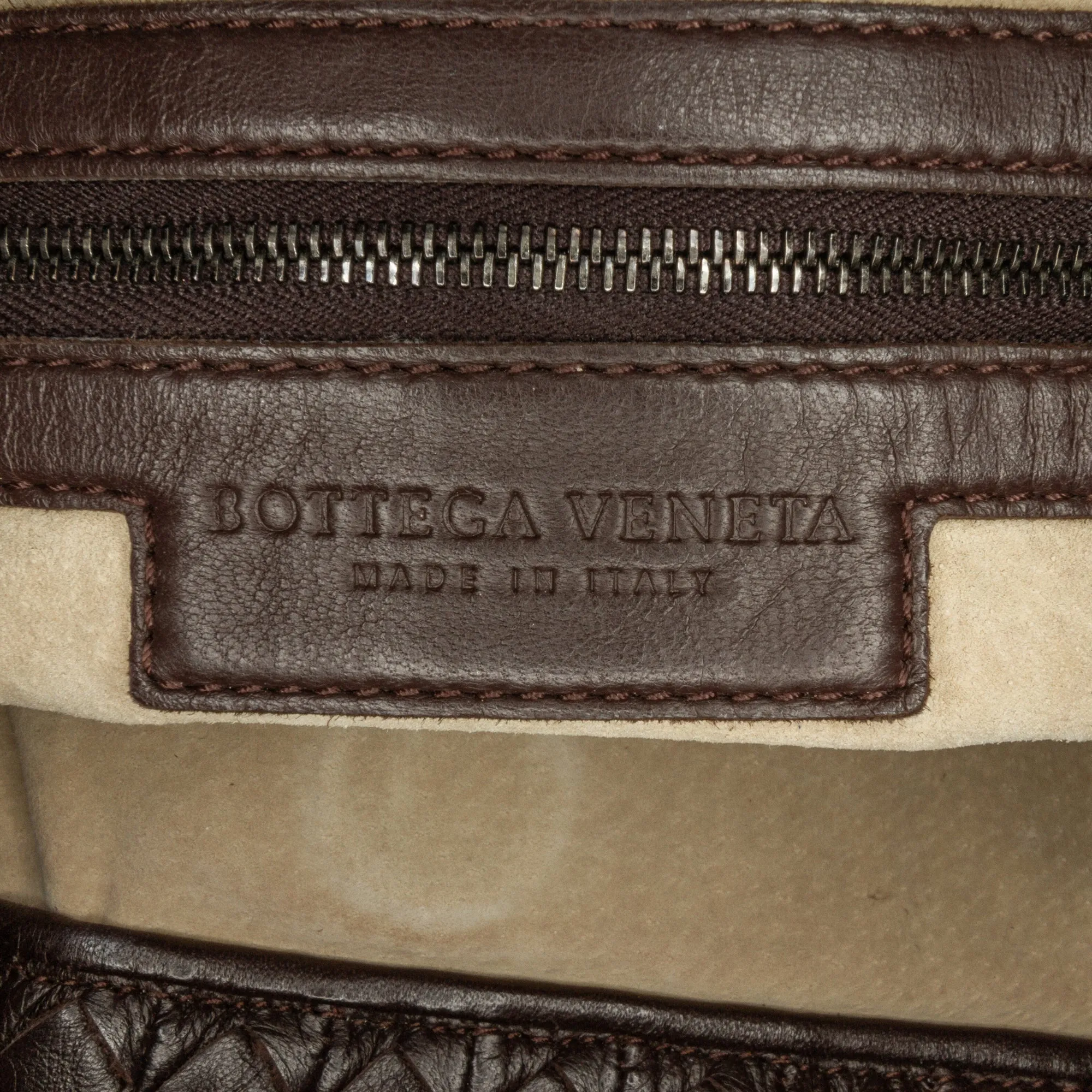 Bottega Veneta Natte Hobo Large Brown Intrecciato