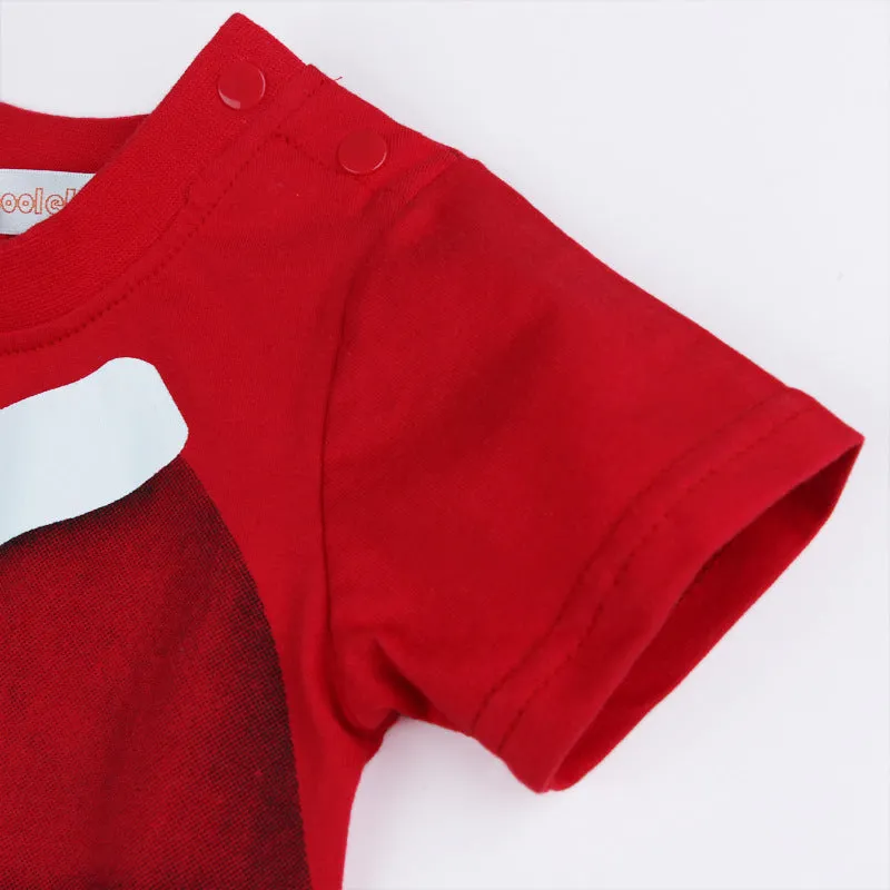 C6 Baby Boy Christmas Outfit Santa Claus Romper Two Piece Set - 1125