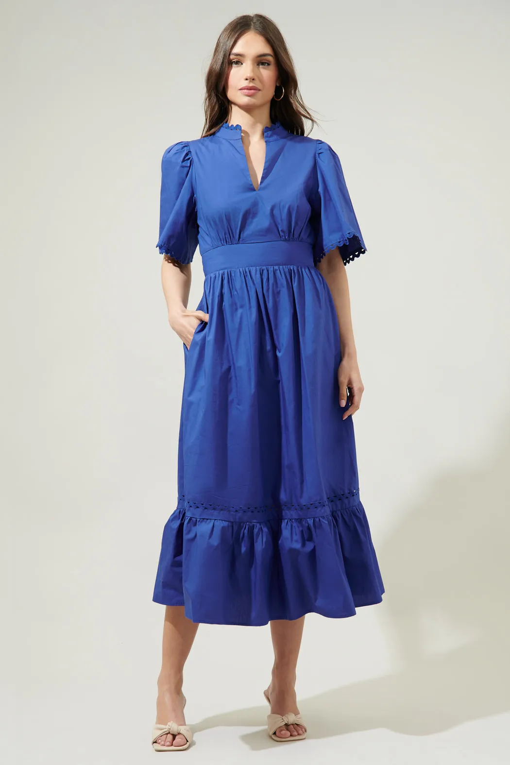 Camden Poplin Midi Dress