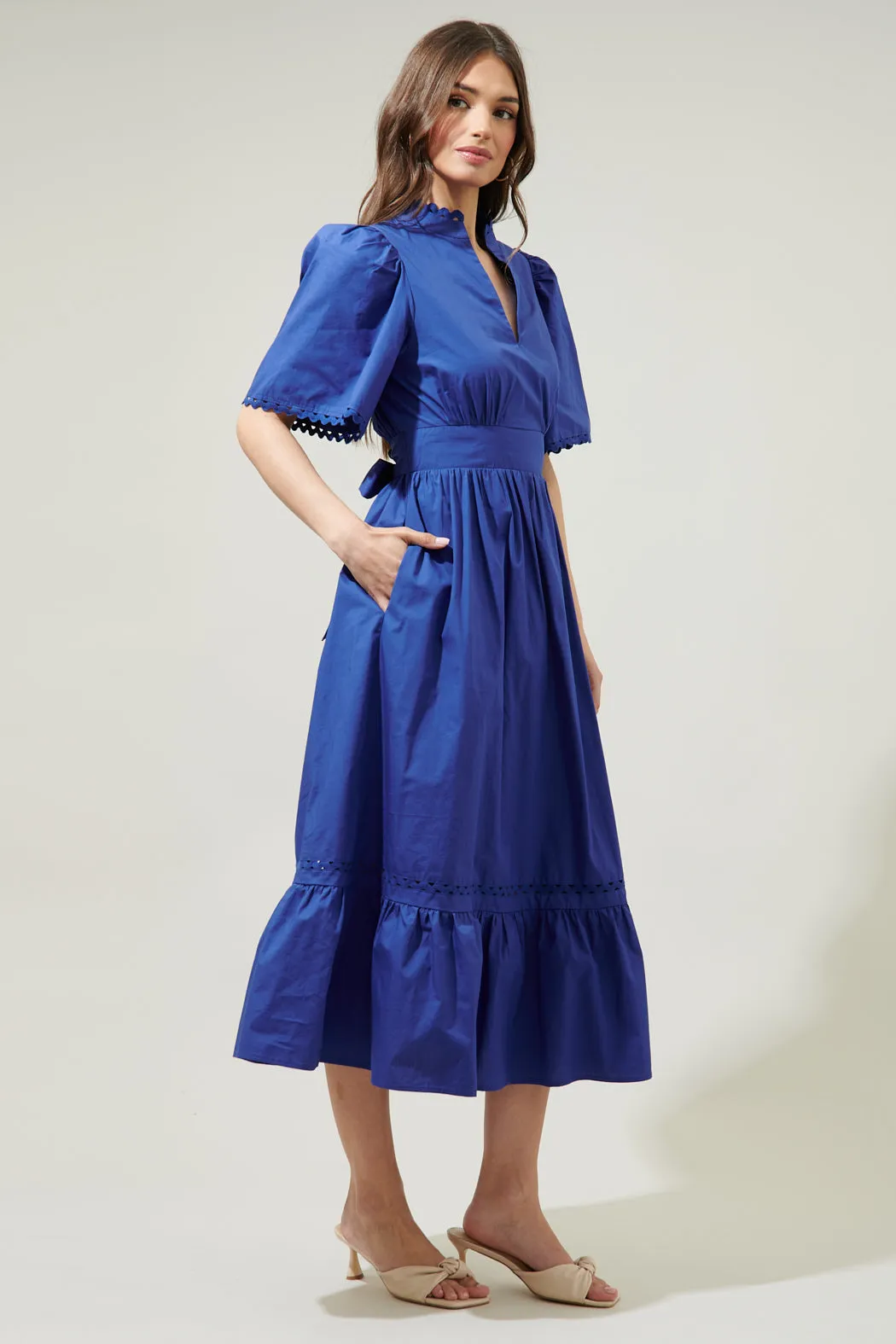 Camden Poplin Midi Dress