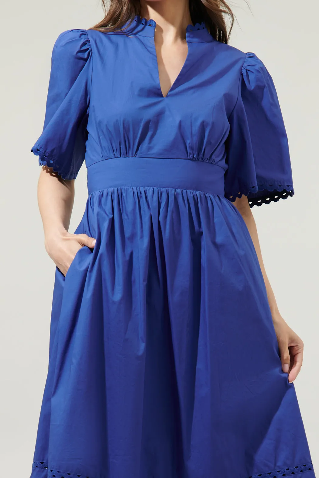 Camden Poplin Midi Dress