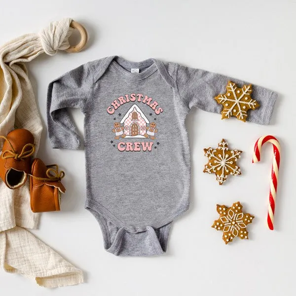 Christmas Gingerbread Crew Long Sleeve Onesie