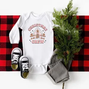 Christmas Gingerbread Crew Long Sleeve Onesie