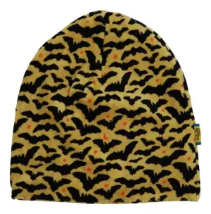 DUNS Beanie Hat - Bats Apricot Velour