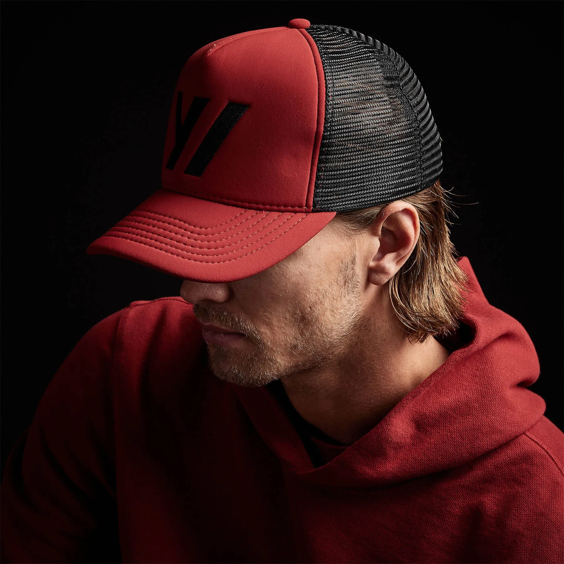 Embroidered Scuba Trucker Hat - Sunstone