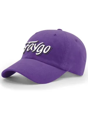 Faygo Logo Garment Washed Twill Hat - Raised Embroidery - Grape