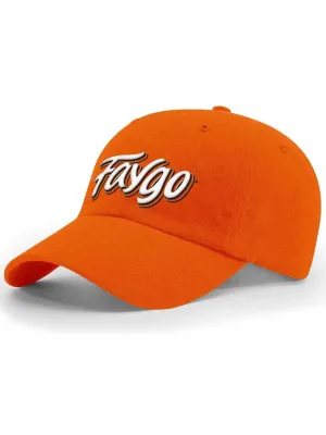 Faygo Logo Garment Washed Twill Hat - Raised Embroidery - Orange