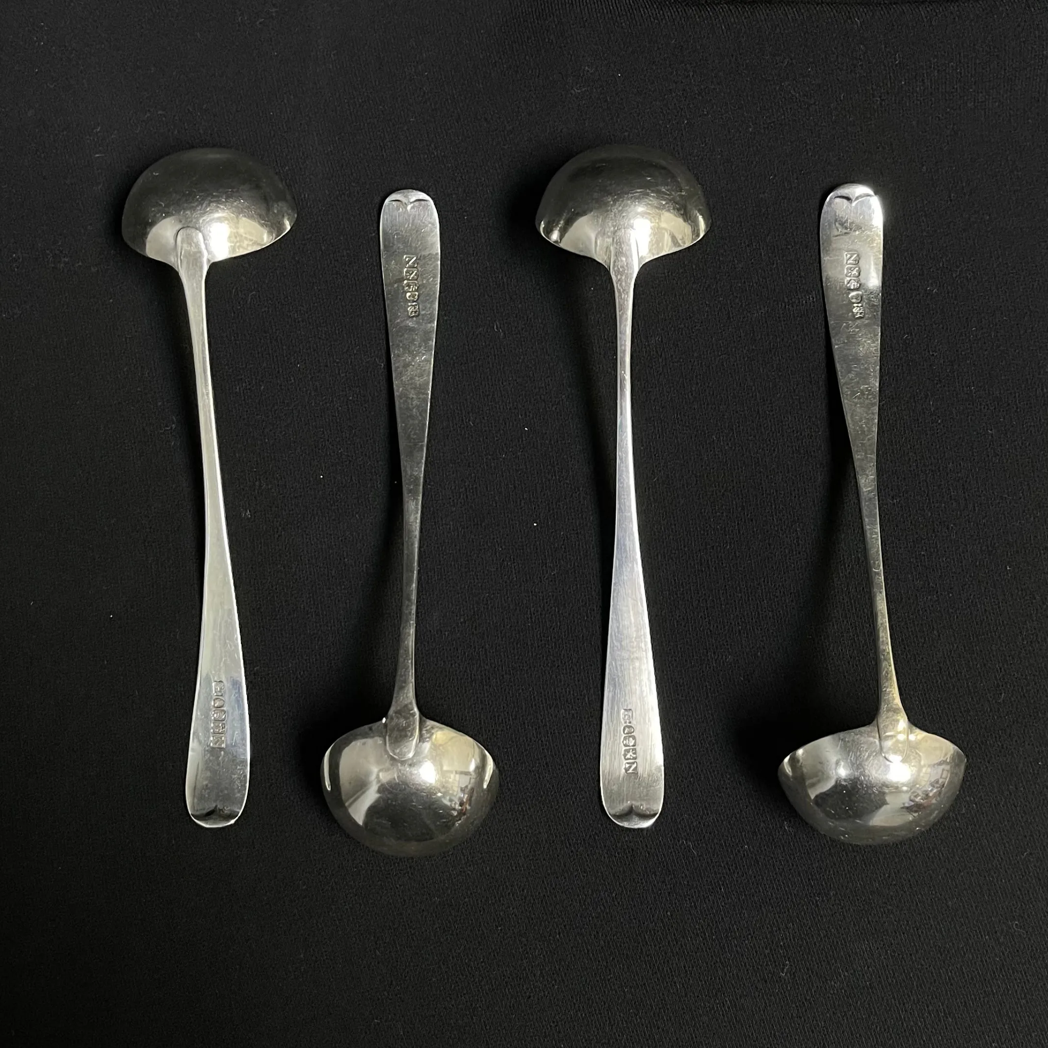 Georgian Scottish (Glasgow) Sterling Silver Toddy Ladles 1832 (Set of 4)