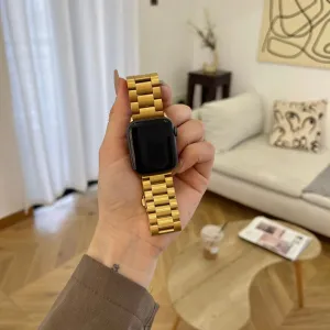 Gold Apple Watch Band, iwatch Band 38mm 40mm 42mm 44mm, Women Stainless Steel Watch Strap, Apple Watch Series 6 5 4 3 2 1 SE