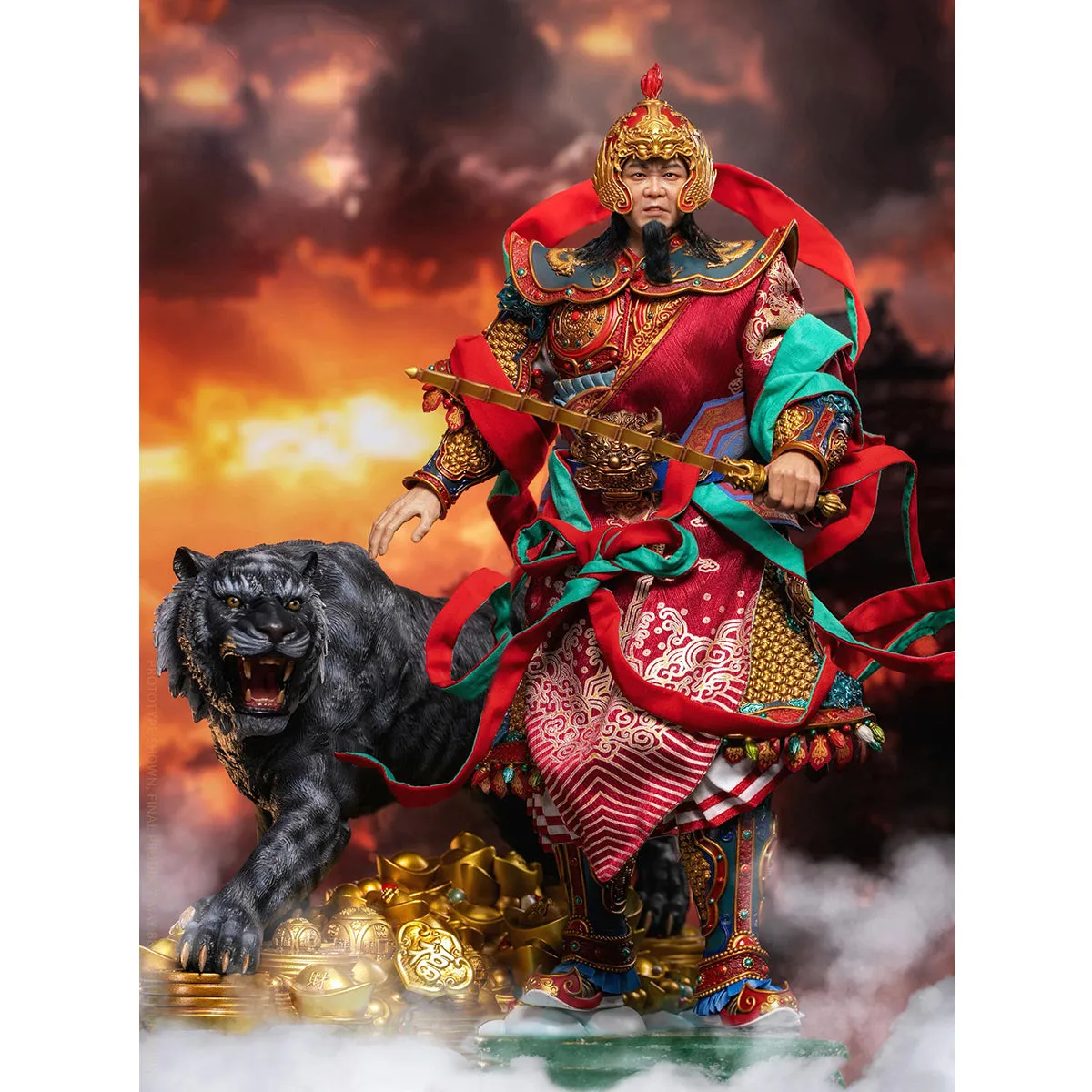 HiPlay HAOYUTOYS Mythology series The God of wealth Zhao Gongming Good Luck Edition Action Figure