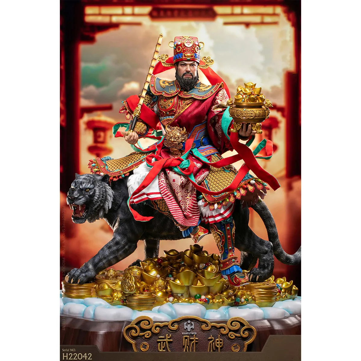 HiPlay HAOYUTOYS Mythology series The God of wealth Zhao Gongming Good Luck Edition Action Figure