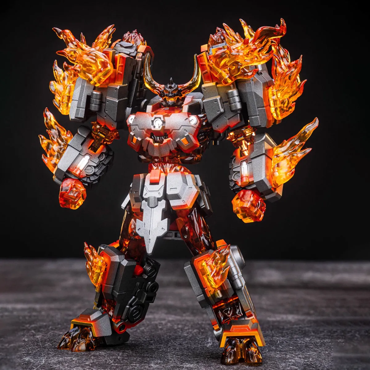 HiPlay Ironfactory Chaos Blaze Rahu Transforming Robot Action Figure