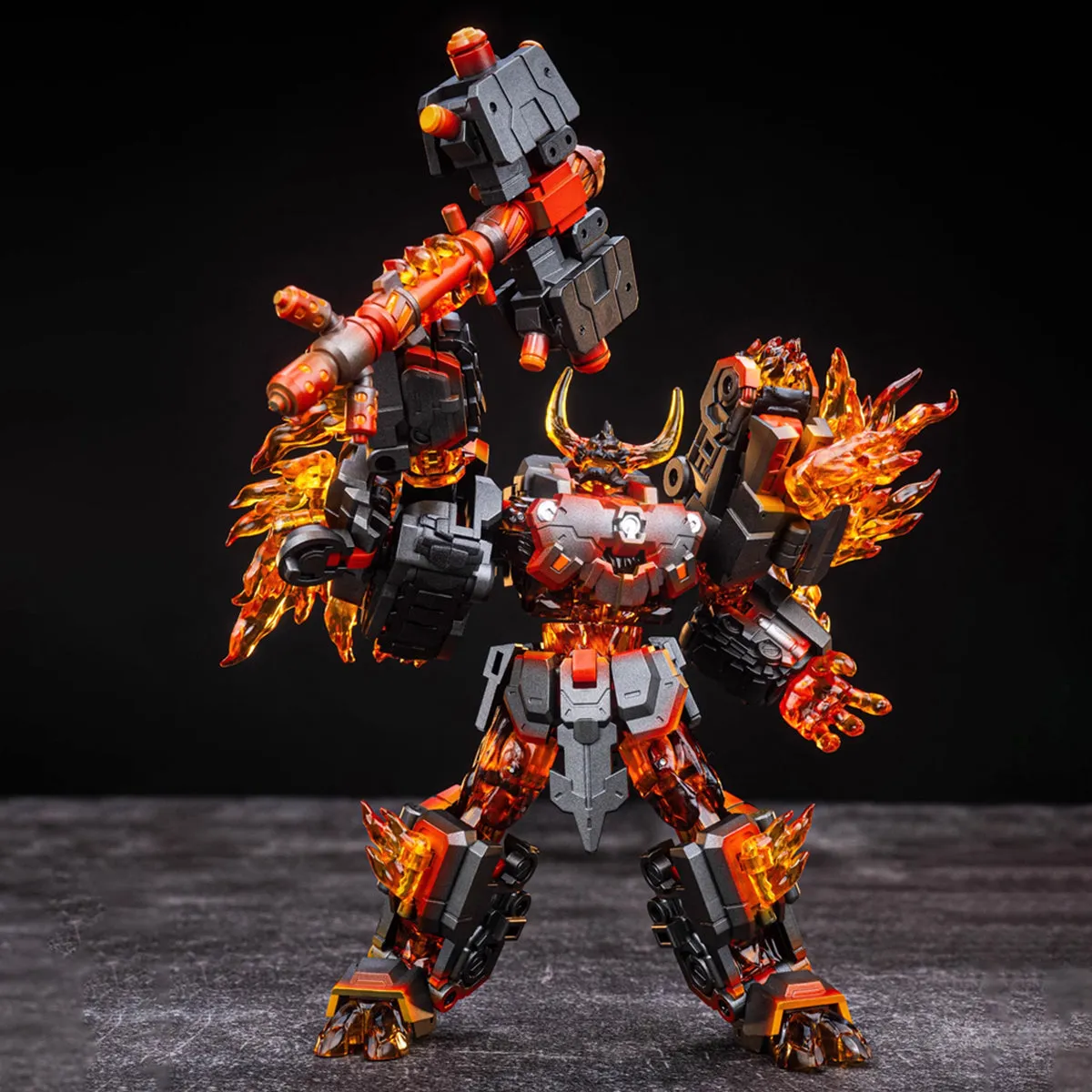 HiPlay Ironfactory Chaos Blaze Rahu Transforming Robot Action Figure