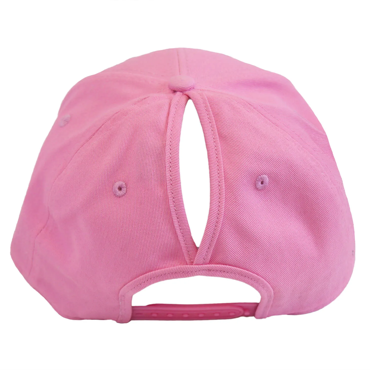 Island Trends Marco Island Marlin Ponytail Baseball Cap Hat - Pink