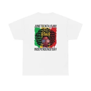 Juneteenth My Holiday White Unisex Heavy Cotton Tee