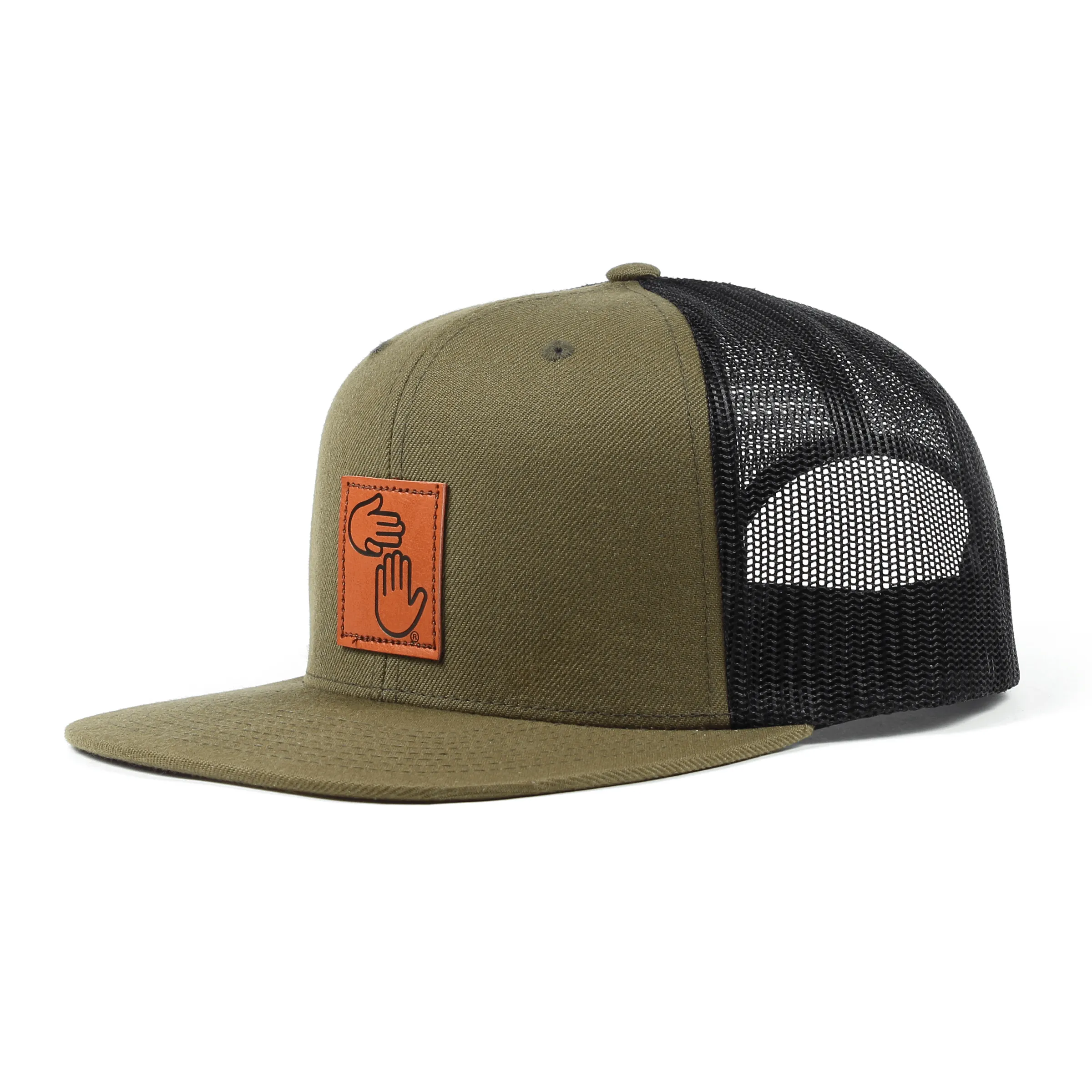 Leather Patch Trucker