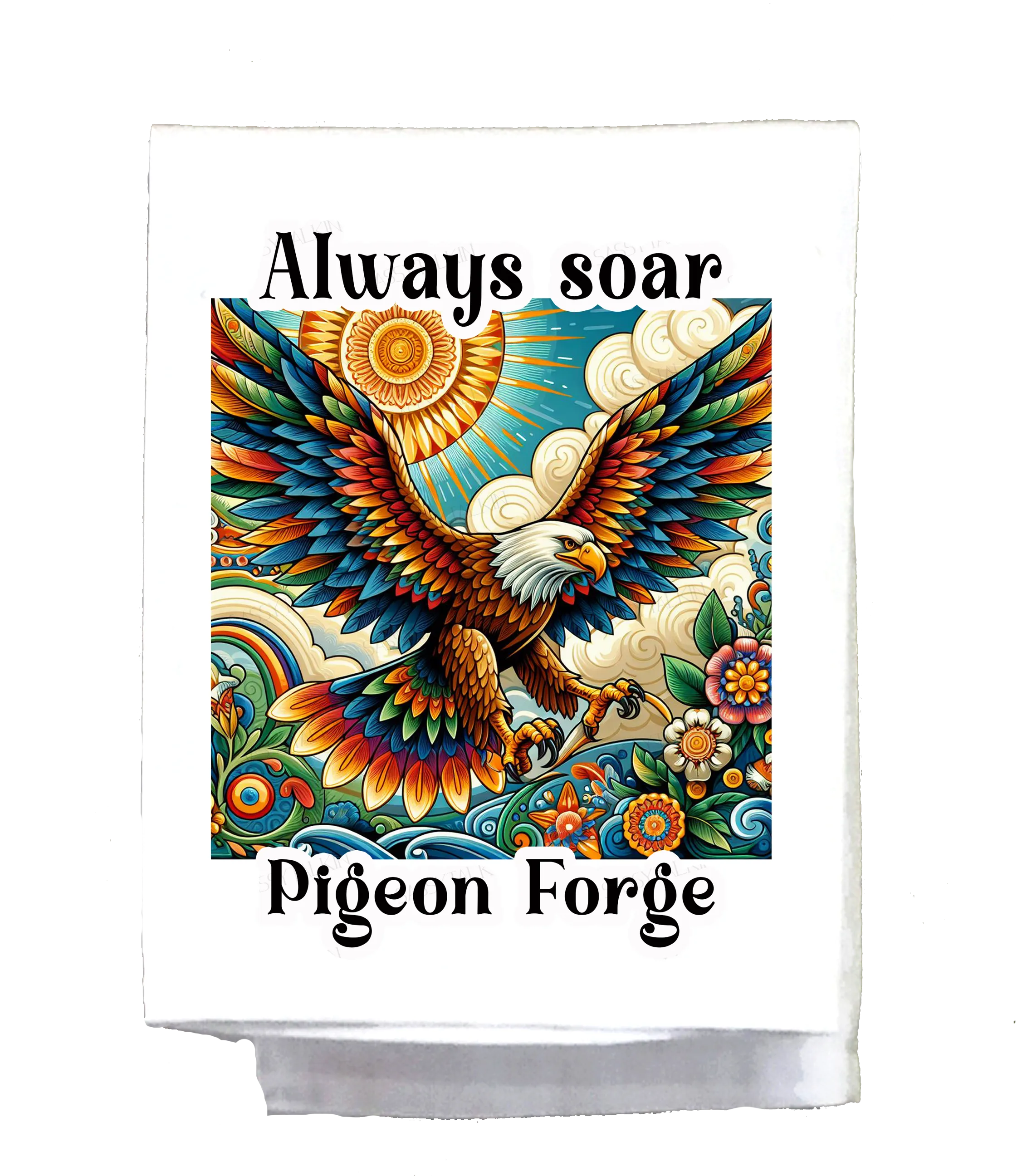 Mexican, Dish Towel, Eagle, Always soar