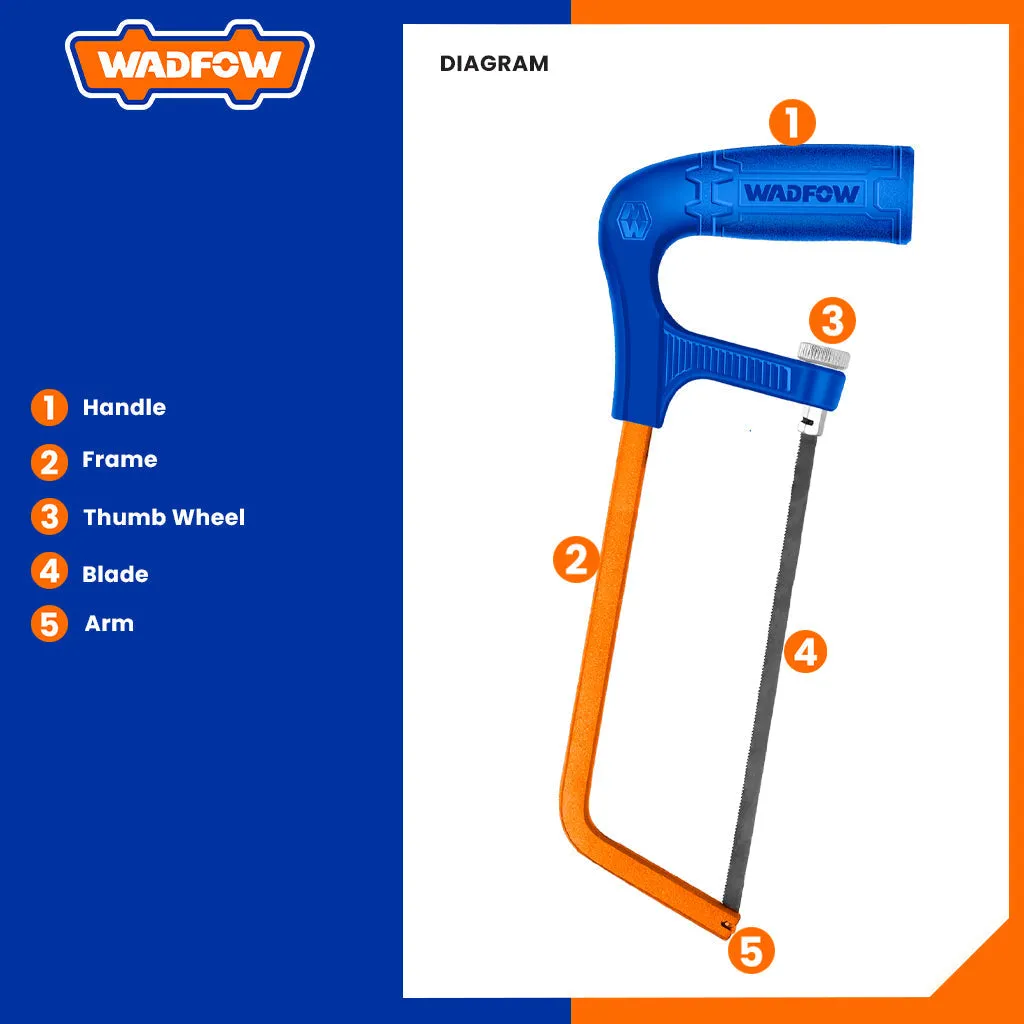 Mini Hacksaw Frame With Blade 6"/150Mm