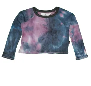 Navy & Purple Tie Dye L/S Crew