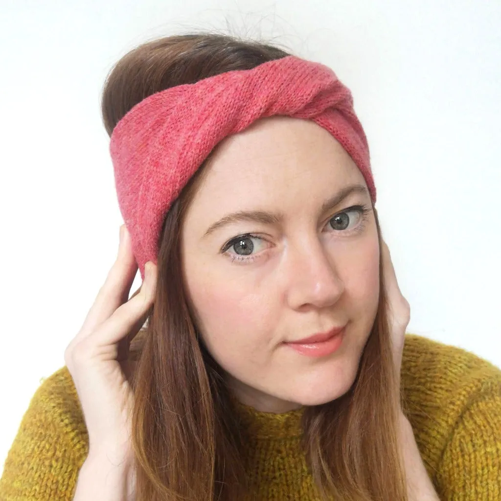 Pink Ziggy Headband - K Moods Knitwear