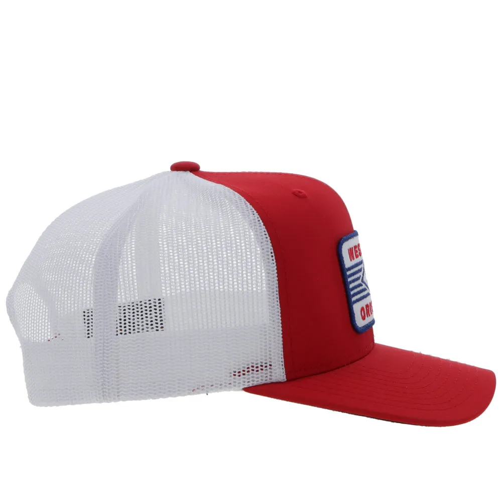 "Circuit" Red/White Hat