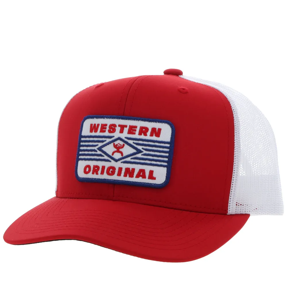 "Circuit" Red/White Hat